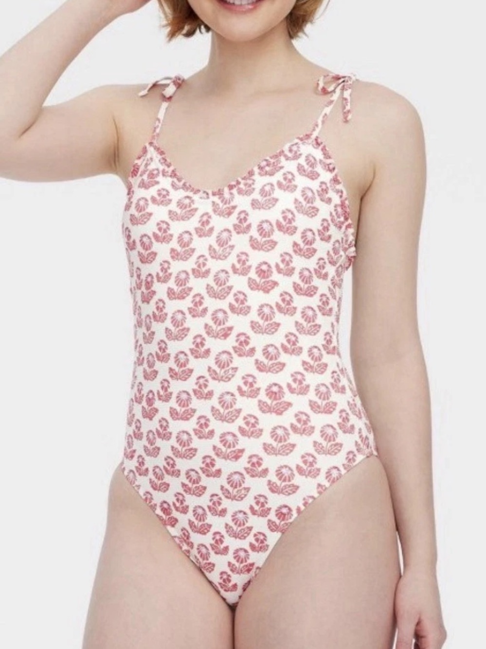 Roller Rabbit x Target Women's Floral Tie-Shoulder One Piece Swimsuit Small